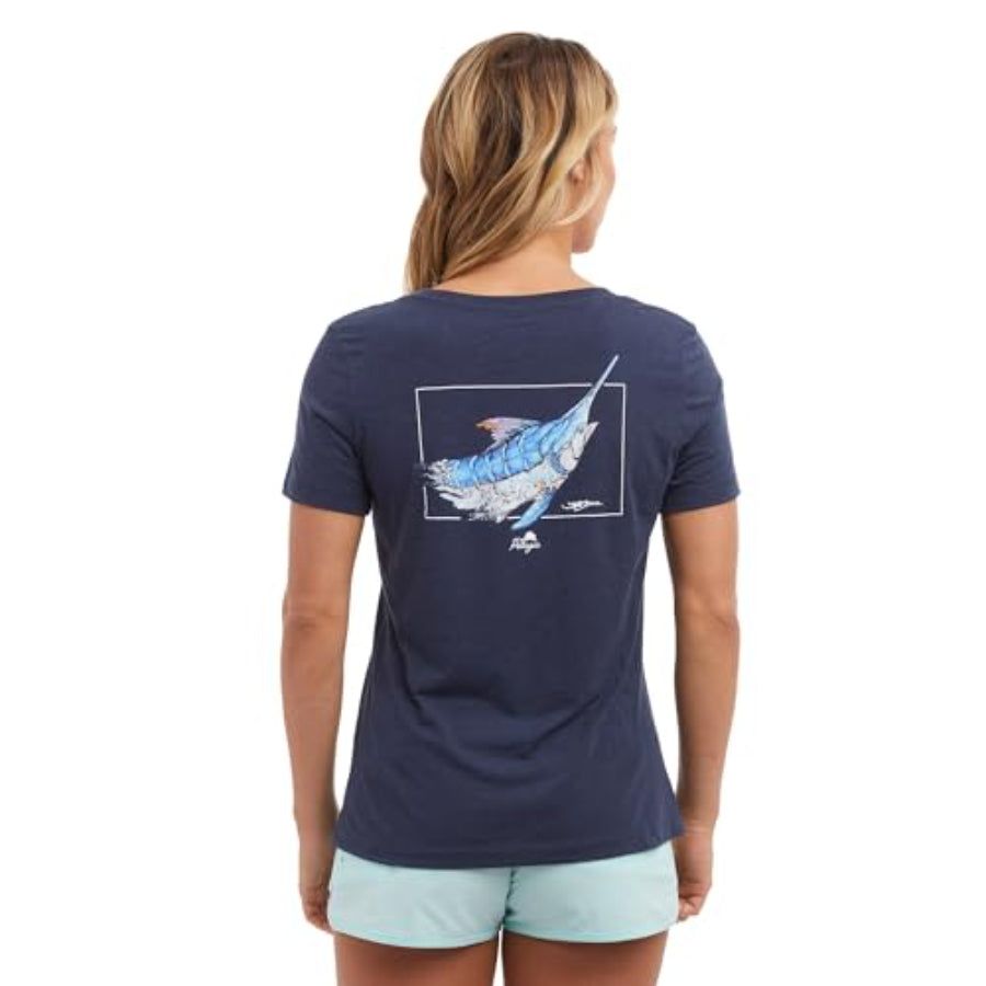 PELAGIC WOMEN'S GOIONE MARLIN T-SHIRT