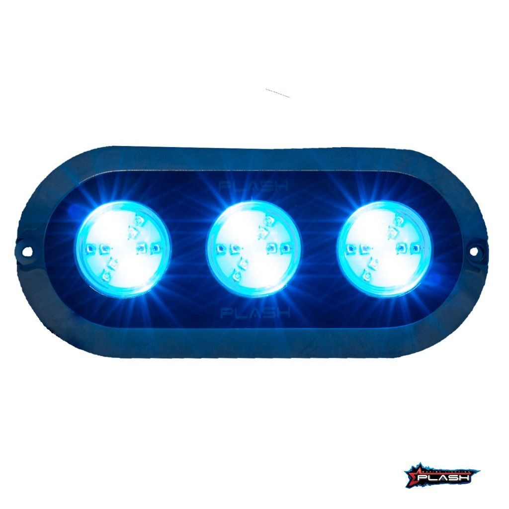 PLASH LIGHTING Grande 180W Underwater Transom Light- Blue