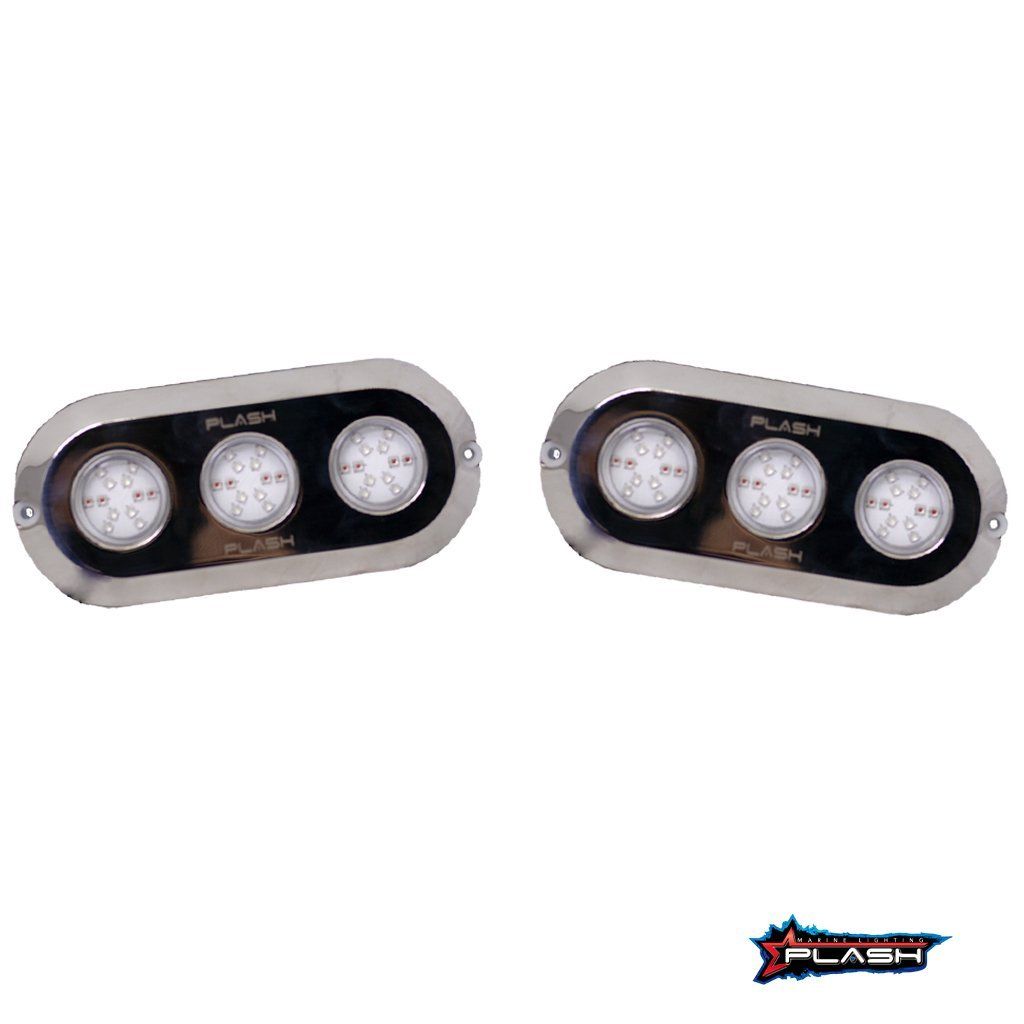 PLASH LIGHTING Grande 180W Underwater Transom Light- Blue