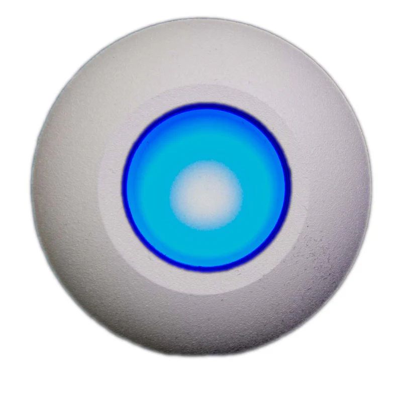 PLASH LIGHTING Gravity Surface Mounted LED Deck Light - White Housing - Blue