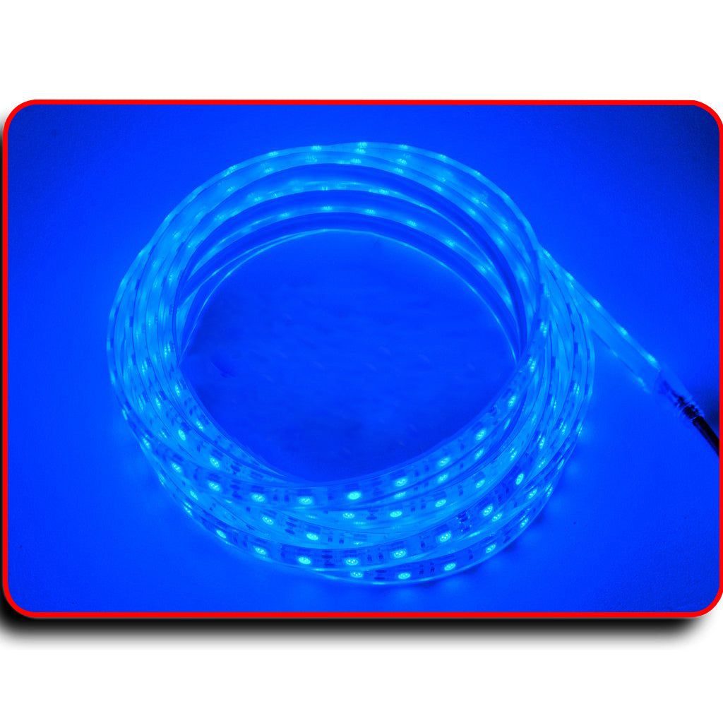 Plashlights IP68 12V Waterproof Flexible Light Strip - Blue / 8ft.