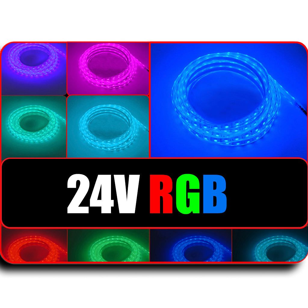 Waterproof Flexible Light Strip - IP68 - 24V RGB Color Changing