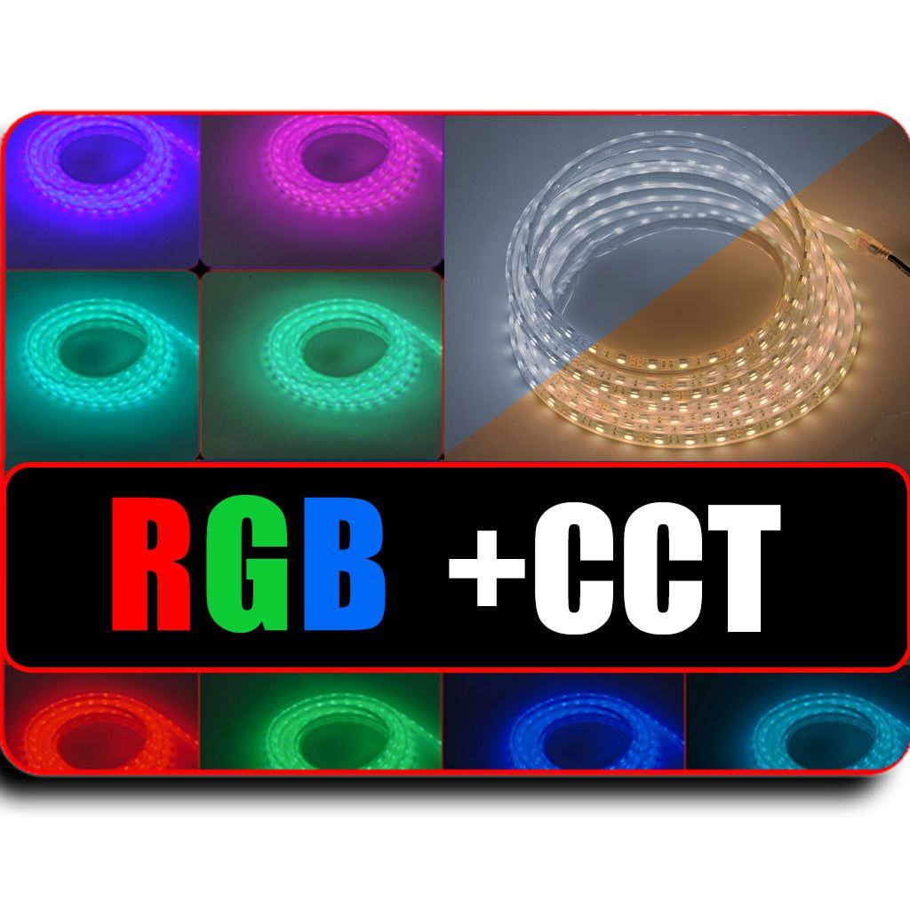 Waterproof Flexible Light Strip - IP68 - RGB+CCT - 12V