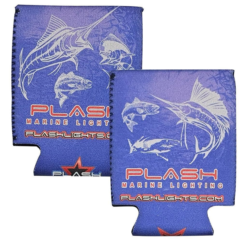 Plash Can Cooler | Blue Fish | Neoprene 5 MIL