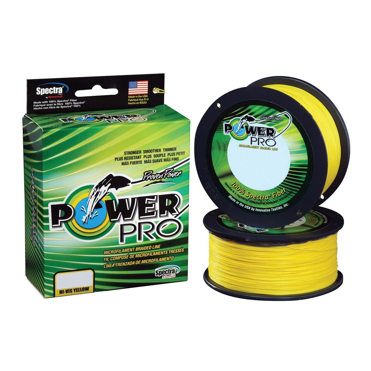 Power Pro 21100100500Y Spectra Braid (10lb., 500yds.) - Hi-Vis Yellow