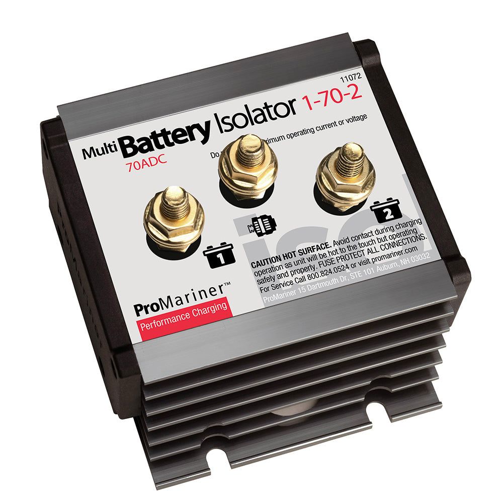 ProMariner Battery Isolator 70 AMP 1 Alternator 2 Battery