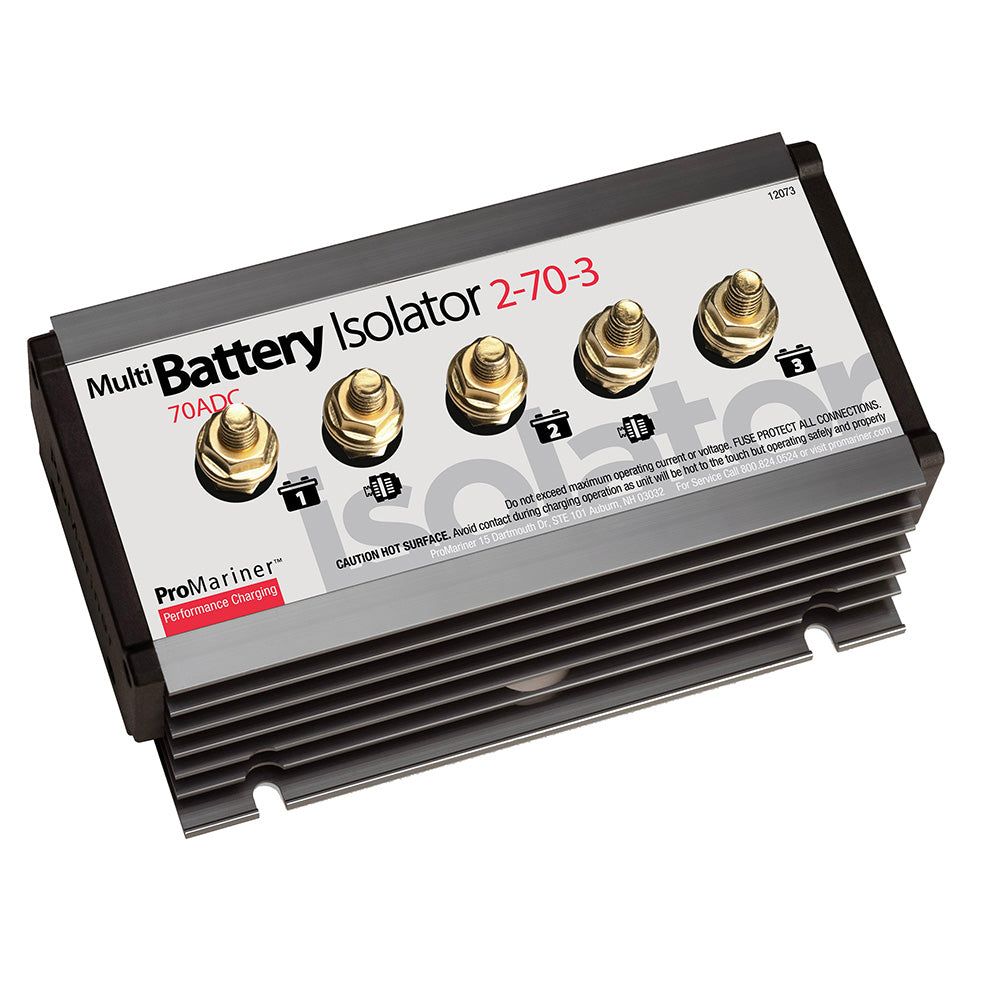 ProMariner Battery Isolator 70 AMP 2 Alternator 3 Battery