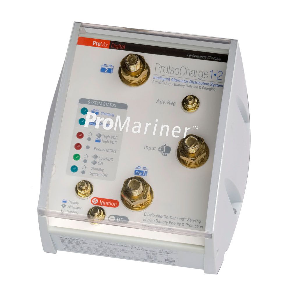 ProMariner ProIsoCharge Battery Isolator 120 Amp 1 Alternator 2 Battery 12V