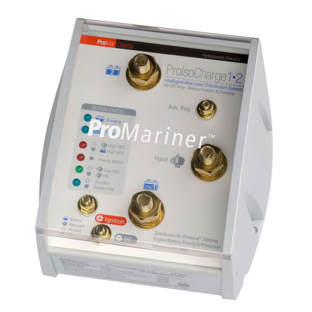 ProMariner ProIsoCharge Battery Isolator 180 Amp 1 Alternator 2 Battery 12V