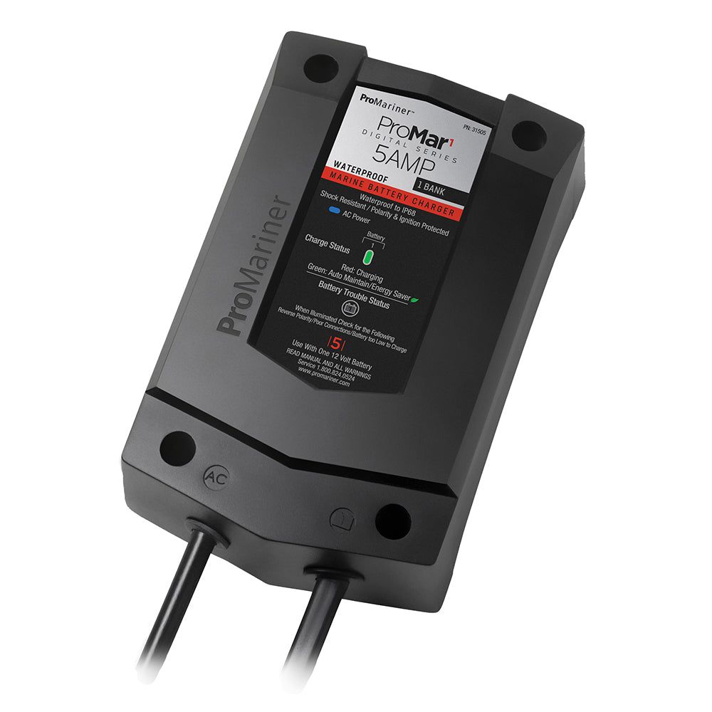ProMariner ProMar1 DS Digital 5 Amp 1 Bank Charger