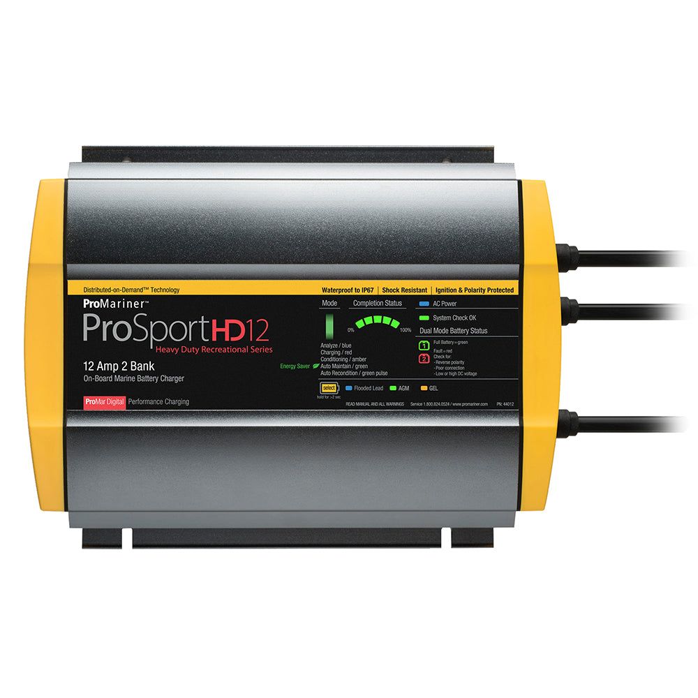 ProMariner ProSportHD 12 Gen 4 12 Amp 2 Bank Battery Charger