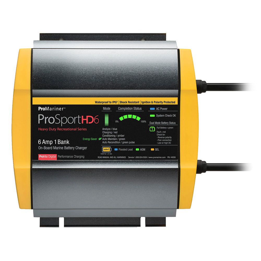 ProMariner ProSportHD 6 Gen 4 6 Amp 1 Bank Battery Charger