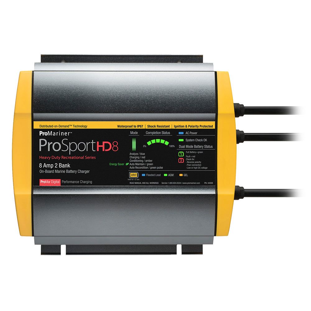 ProMariner ProSportHD 8 Gen 4 8 Amp 2 Bank Battery Charger