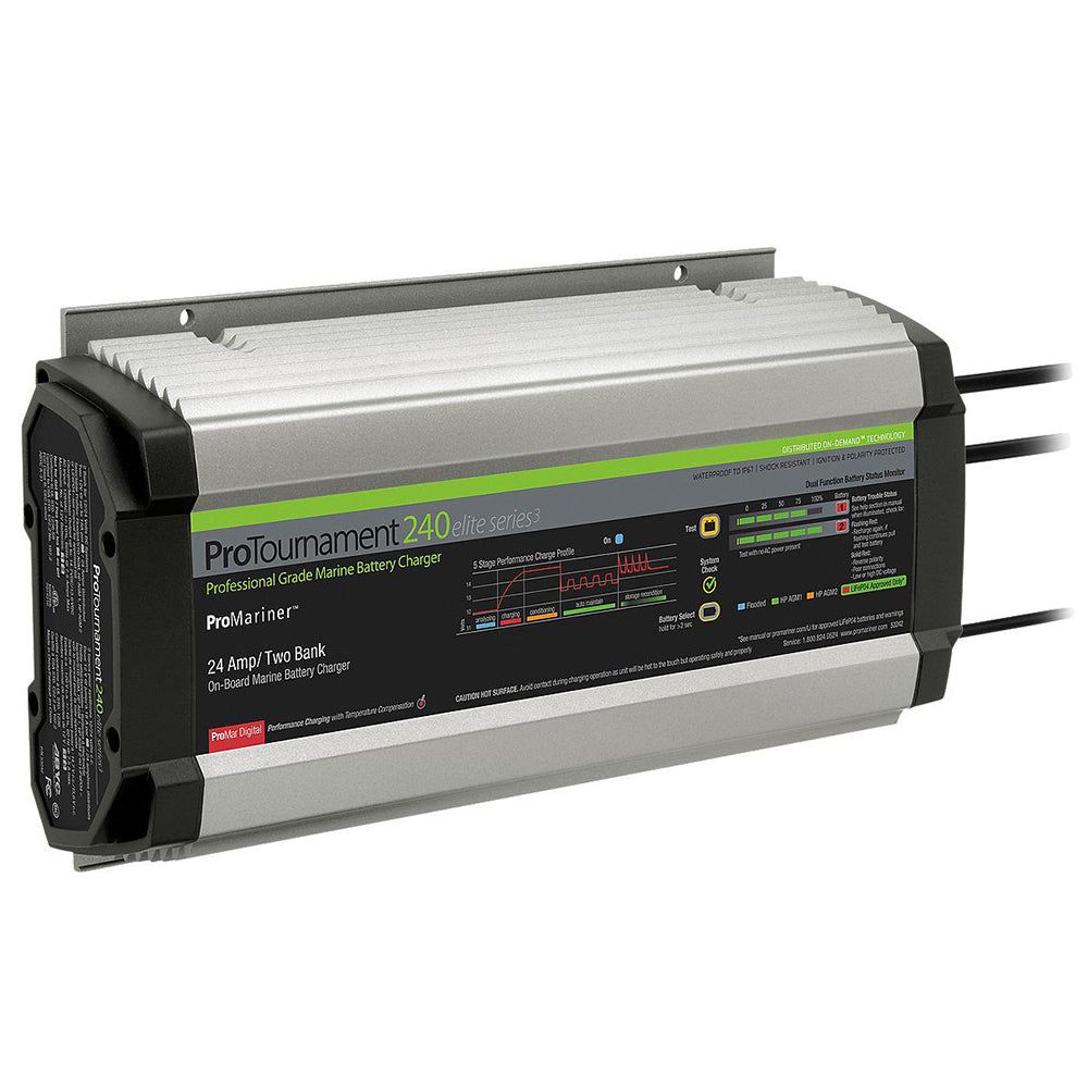 ProMariner ProTournament 240 Elite Series 3 3 Bank On-Board Marine Battery Charger
