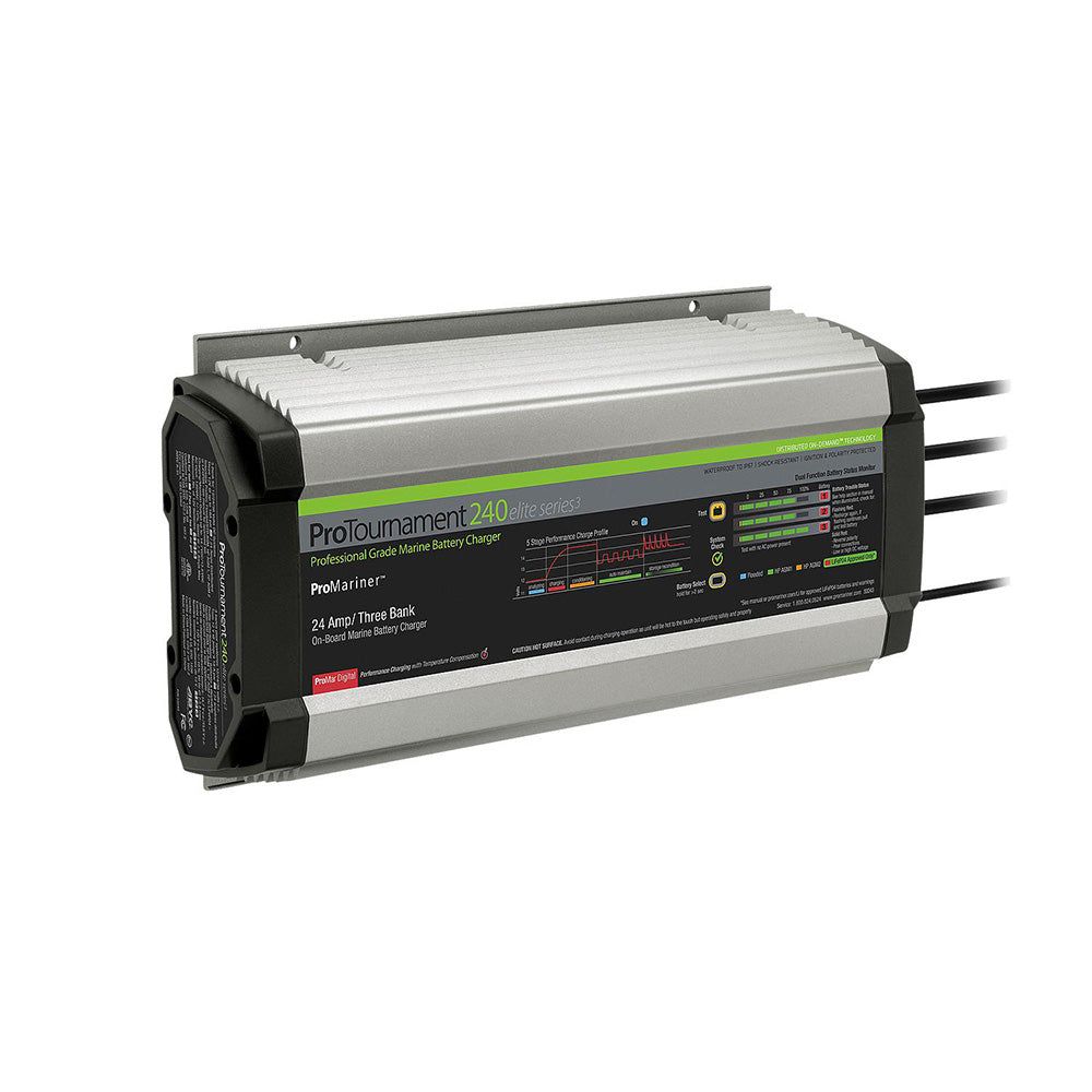 ProMariner ProTournament 240 Elite Series 3 3 Bank On-Board Marine Battery Charger