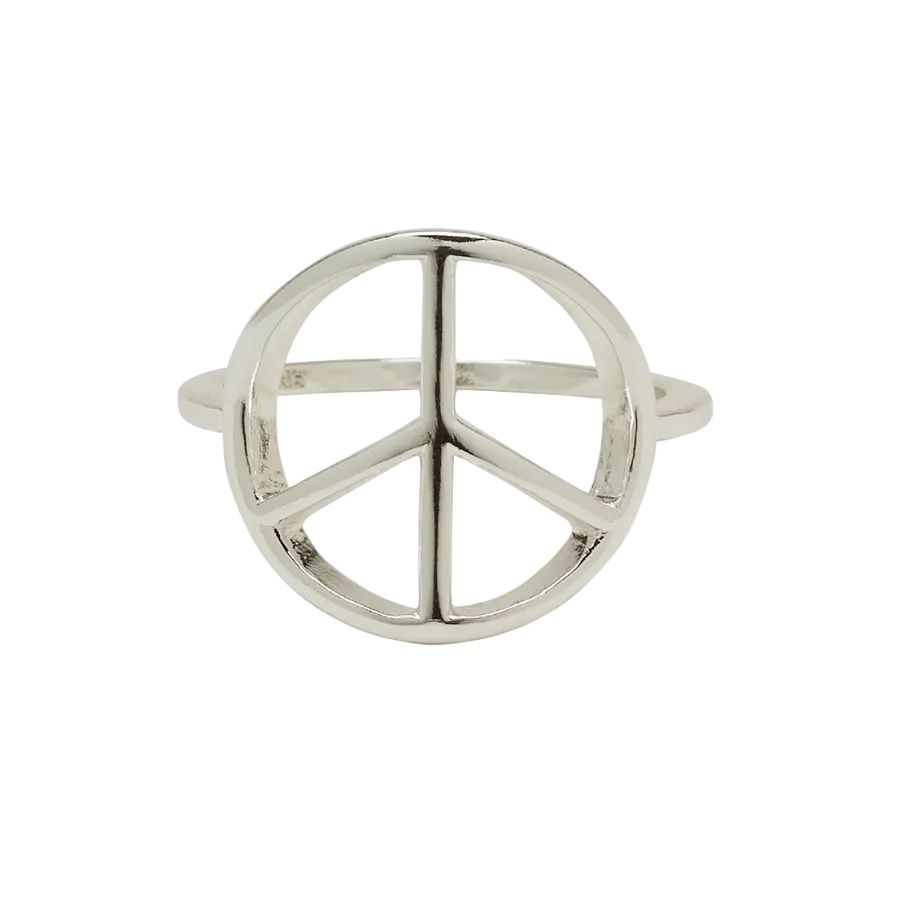 PURAVIDA PEACE SIGN RING