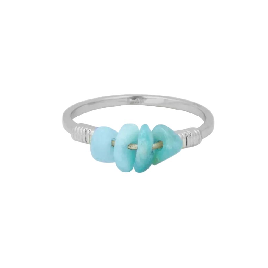 PURAVIDA WIRE WRAPPED GEMSTONE RING
