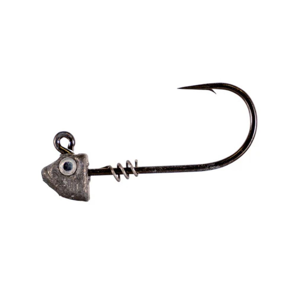 R&R Minnow Jigheads- Black Nickel 2x Mustad Hook