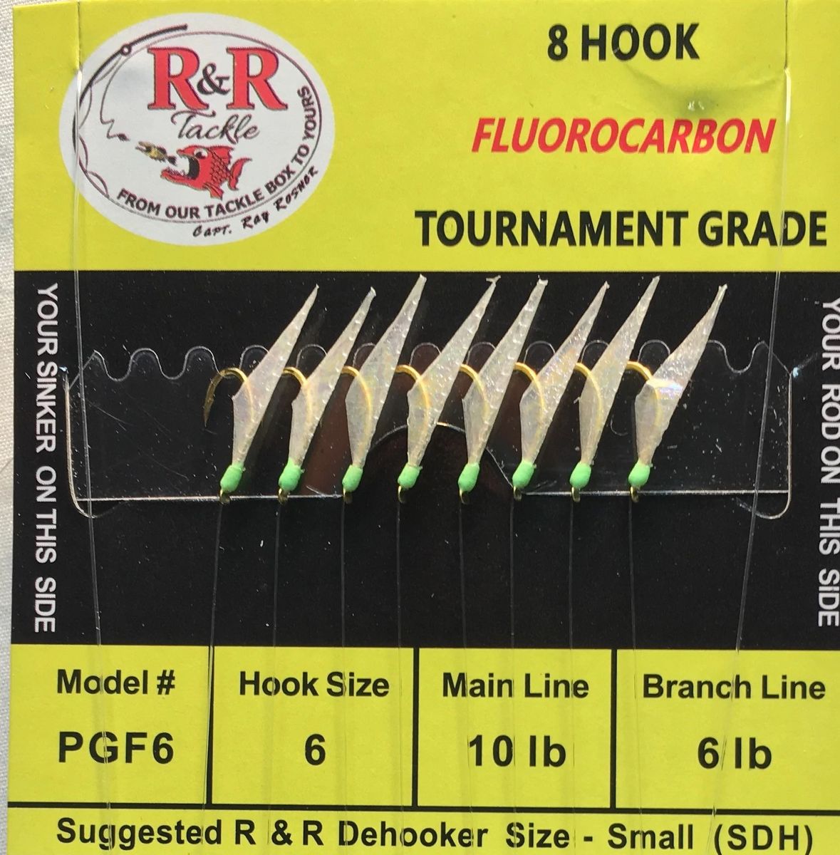 R&R TACKLE PGF-6 Fluorocarbon Bait Rigs