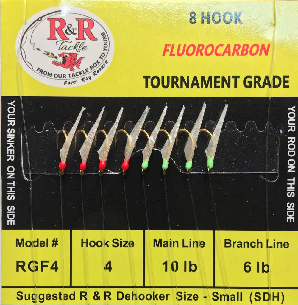 R&R TACKLE RGF4 Fluorocarbon Bait Rig