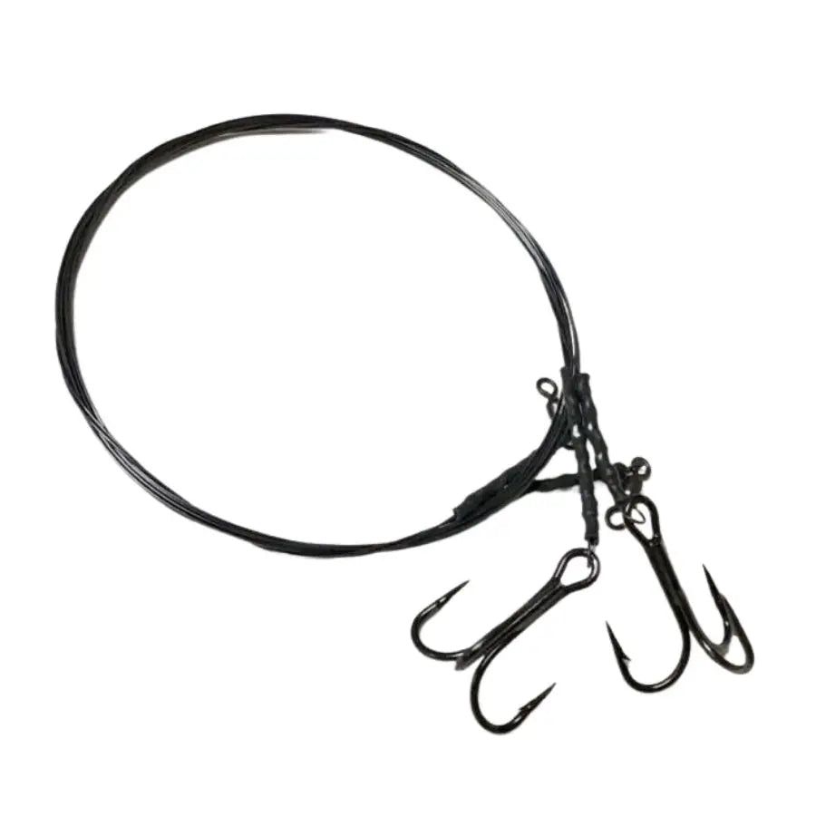 R&R TACKLE TREBLE HOOK TITANIUM LEADERS 2 PACK
