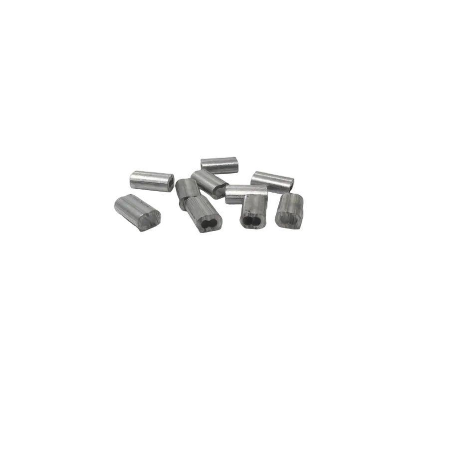 R&S CUSTOM BAIT ALUMINUM DOUBLE SLEEVES 10PK
