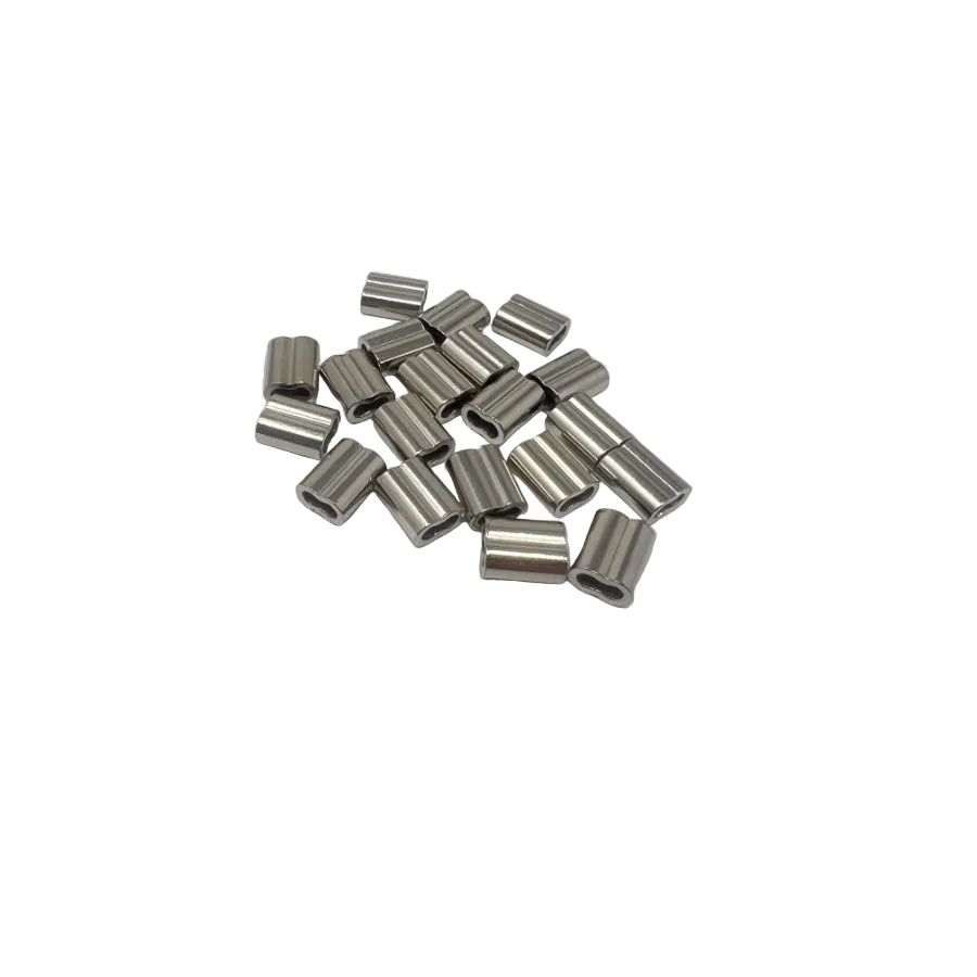 R&S CUSTOM BAIT NICKLE SLEEVES 3/32 20PK