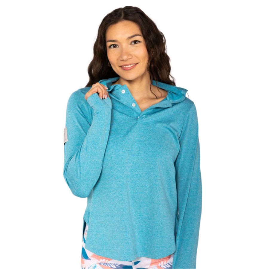 REEL SKIPPER MODERN TROPICAL LA BRISA L/S PERFORMANCE HOODIE