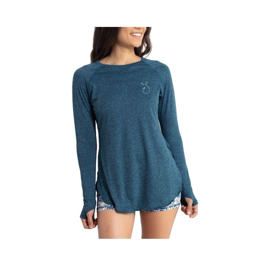 REEL SKIPPER MYSTIC MERMAID FLOWY PERFORMANCE LONG SLEEVE SHIRT