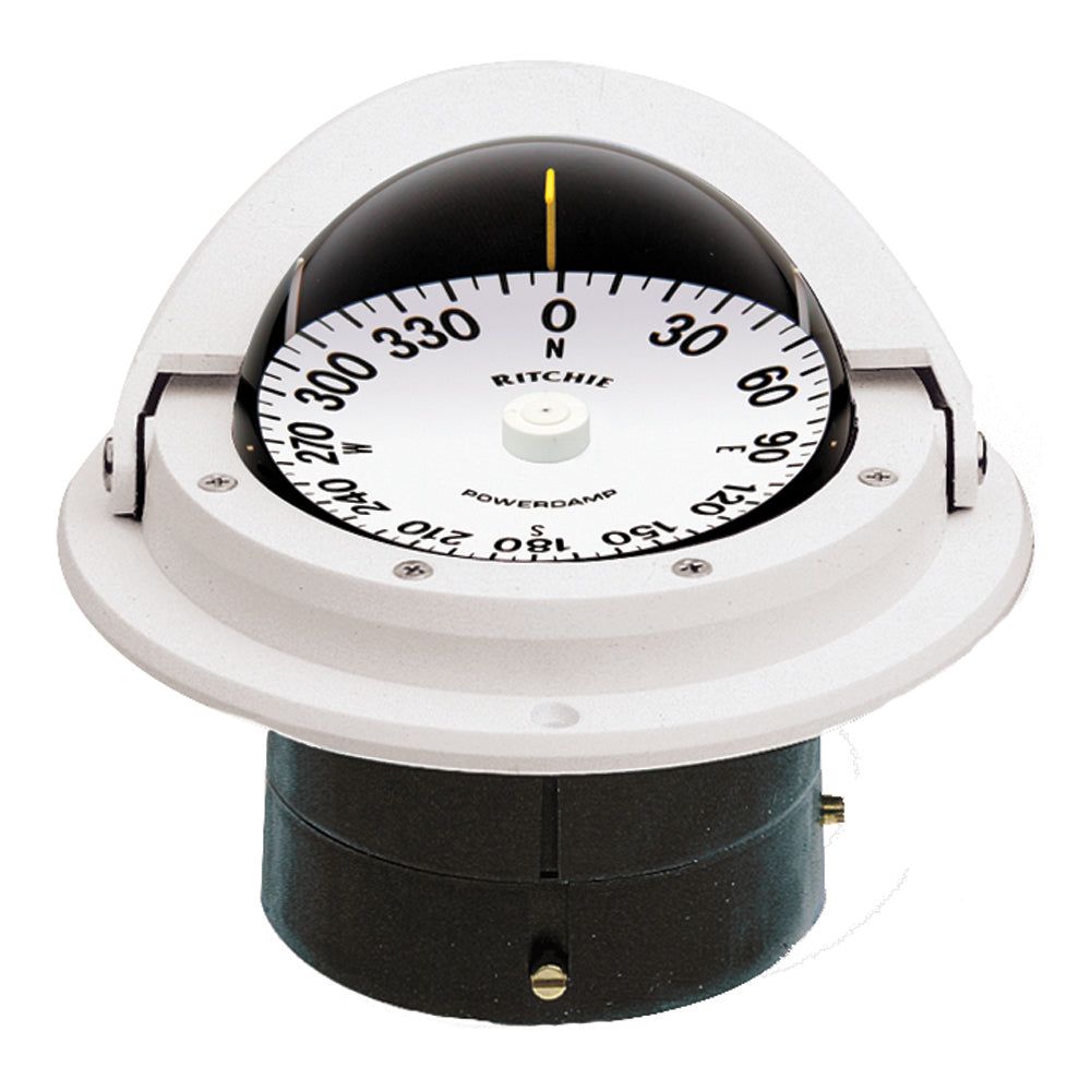 Ritchie F-82W Voyager Compass Flush Mount White