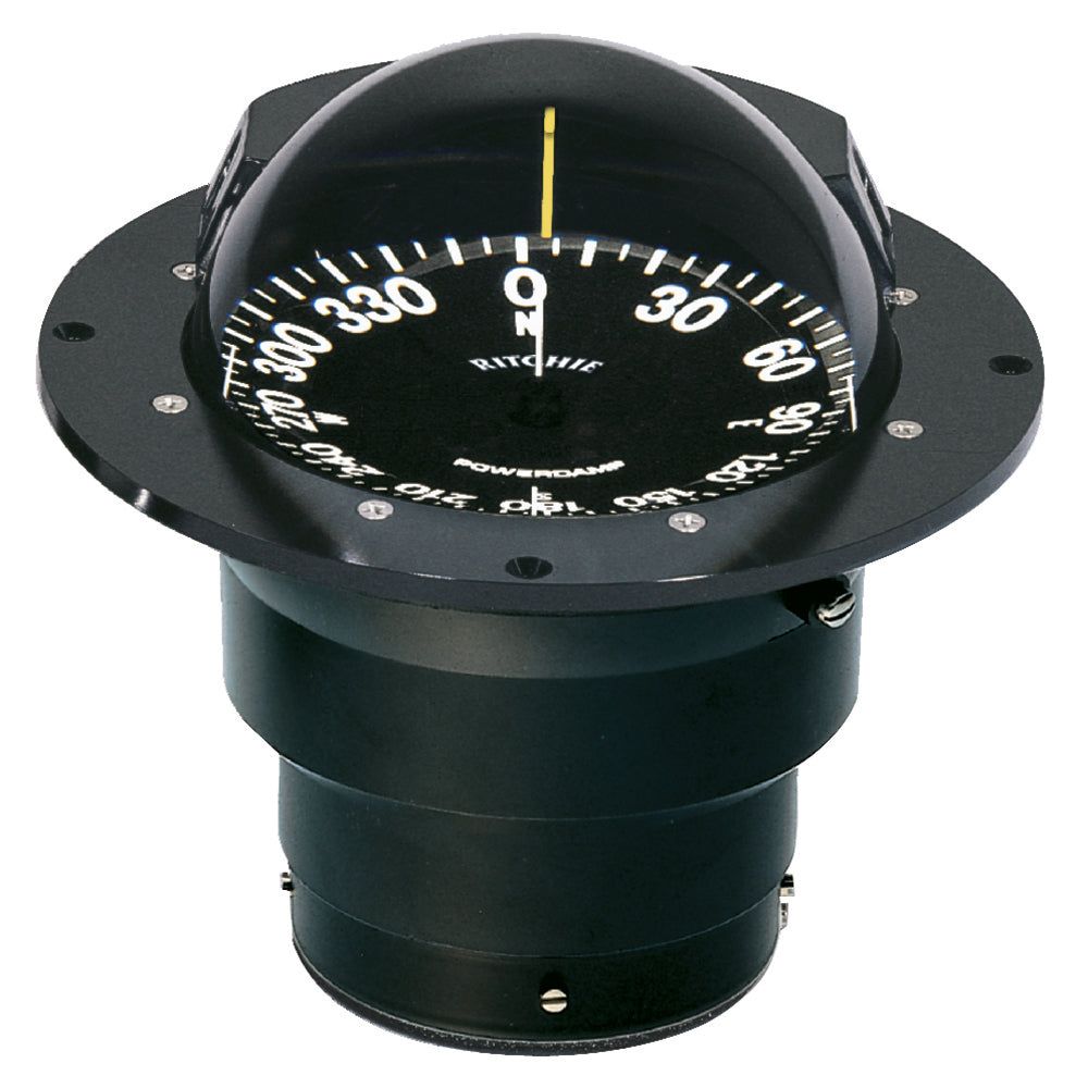 Ritchie FB-500 Globemaster Compass Flush Mount Black 12V 5 Degree Card