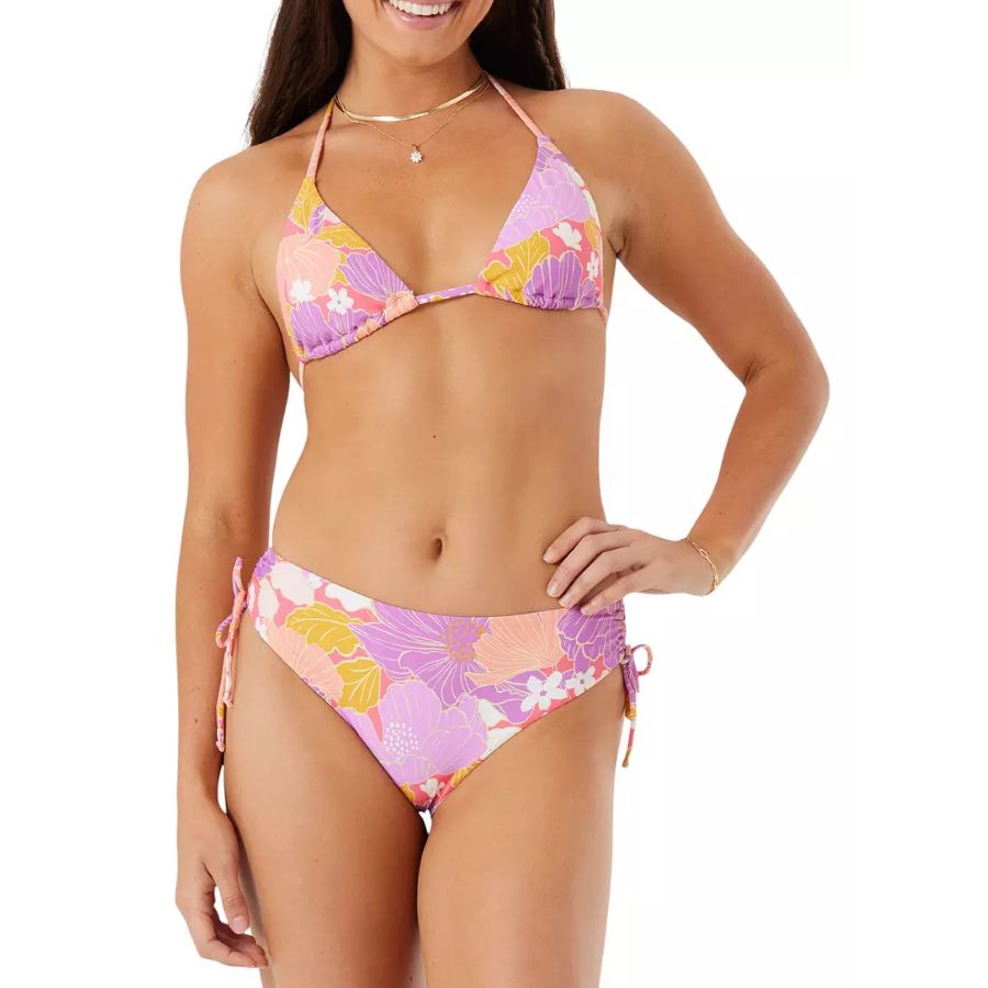 ROXY BELL BOTTOM BLOOMS TIKI TRI BIKINI TOP