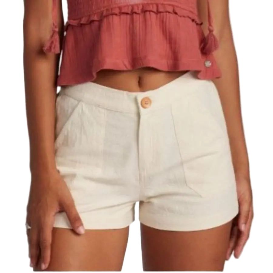ROXY OCEANSIDE HIGH WAISTED BEACH SHORTS