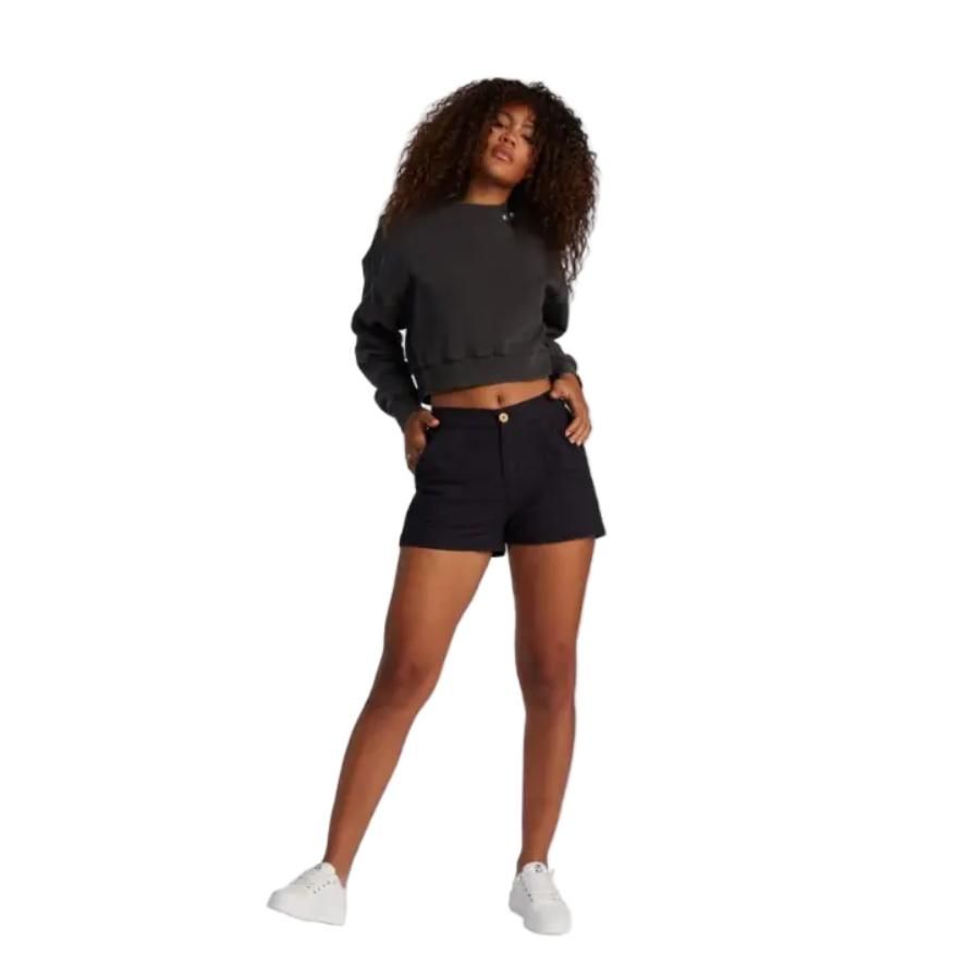 ROXY OCEANSIDE HIGH WAISTED BEACH SHORTS