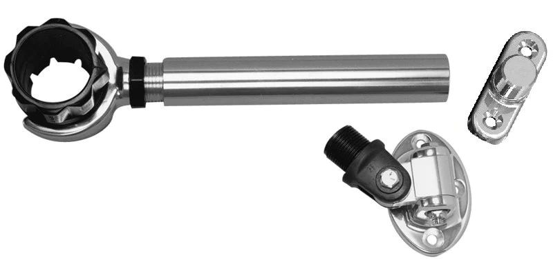 RUPP Threaded Antenna Support w/ Pipe Mount & 4-Way Base