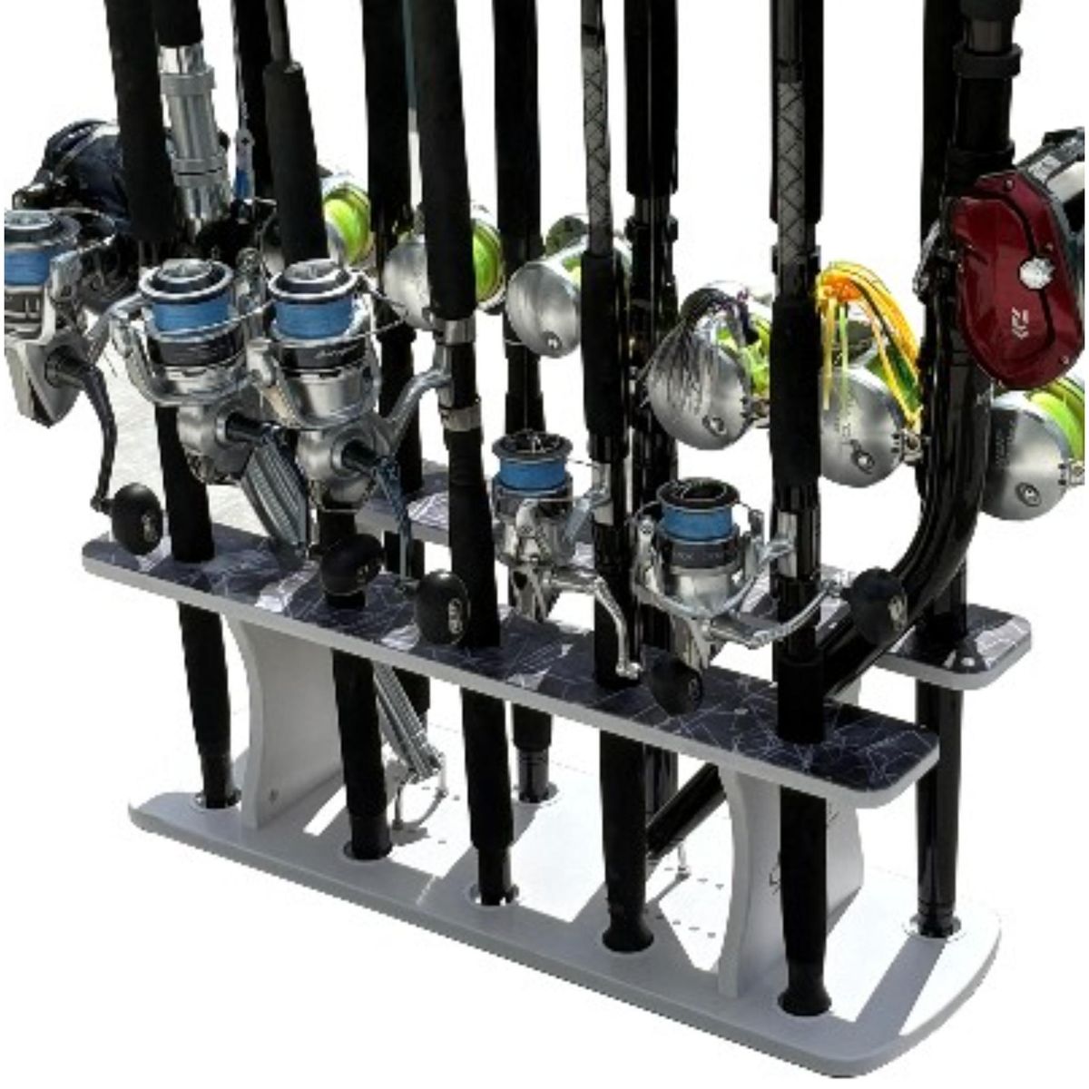 Reel Salty 13 rod 2-Tier Floor Rack