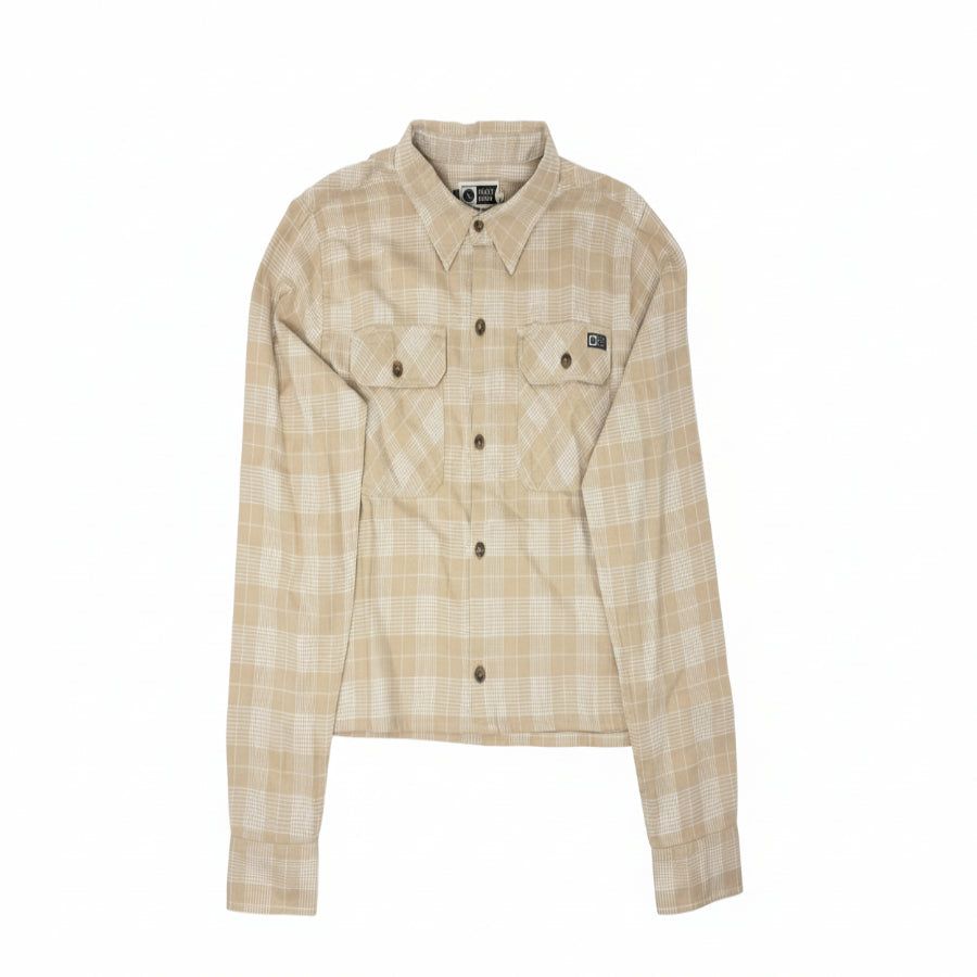 SALTY CREW STAY GOLDEN CROP FLANNEL