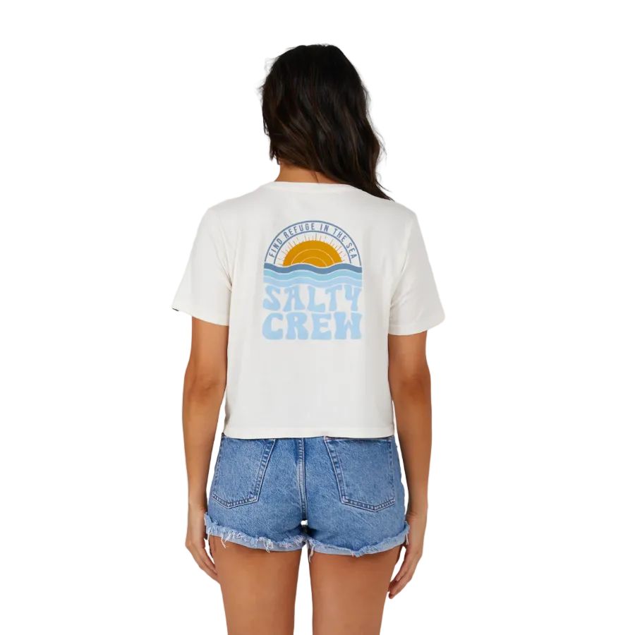 SALTY CREW SUNDOWN CROP TEE