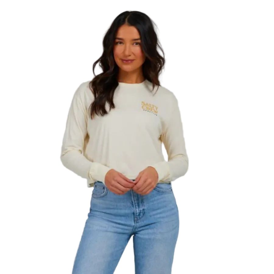 SALTY CREW SURF CHECK LONG SLEEVE CROP