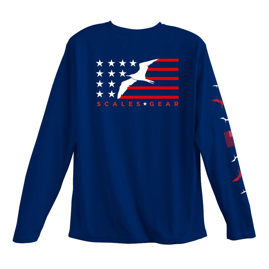 SCALES AMERICAN FRIGATE LONG SLEEVE PERFORMANCE SHIRT