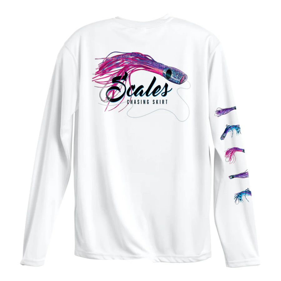 SCALES CHASING SKIRTS LONG SLEEVE PERFORMANCE SHIRT