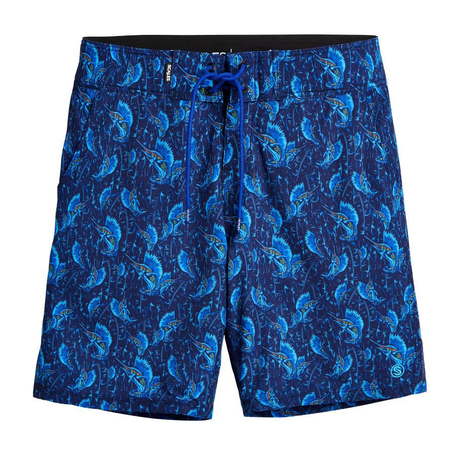 SCALES DANCING SAIL FIRST MATE BOARDSHORTS
