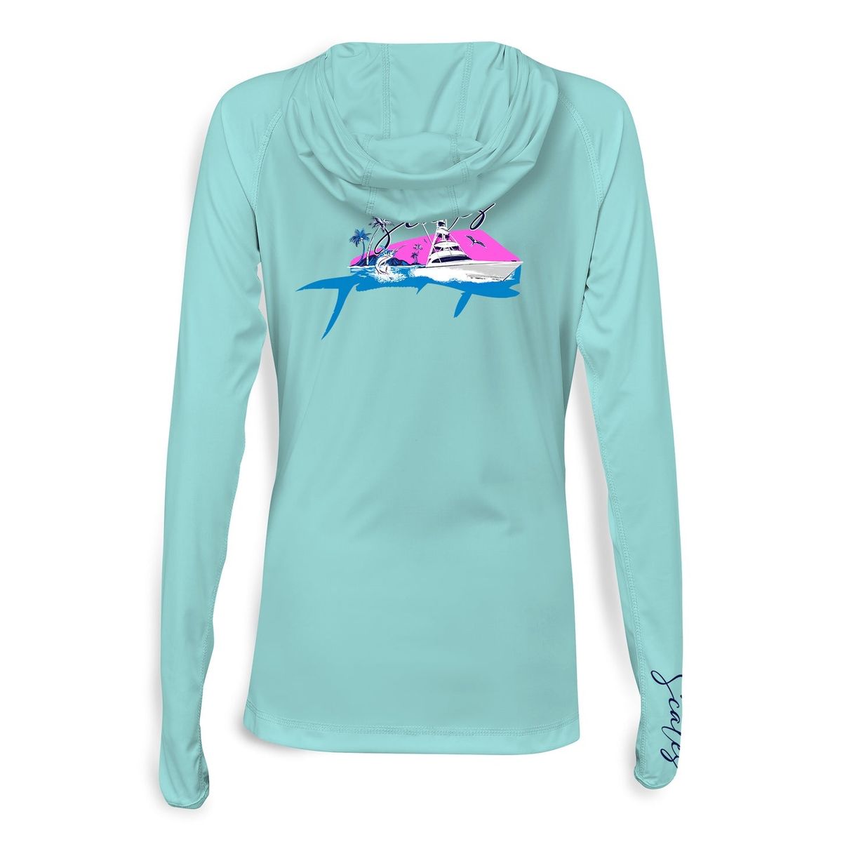 SCALES Mahi Slam Womens Hooded Performance Shirt