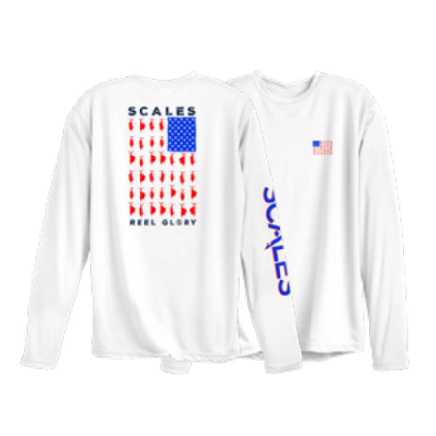 SCALES REEL GLORY LONG SLEEVE PERFORMANCE SHIRT