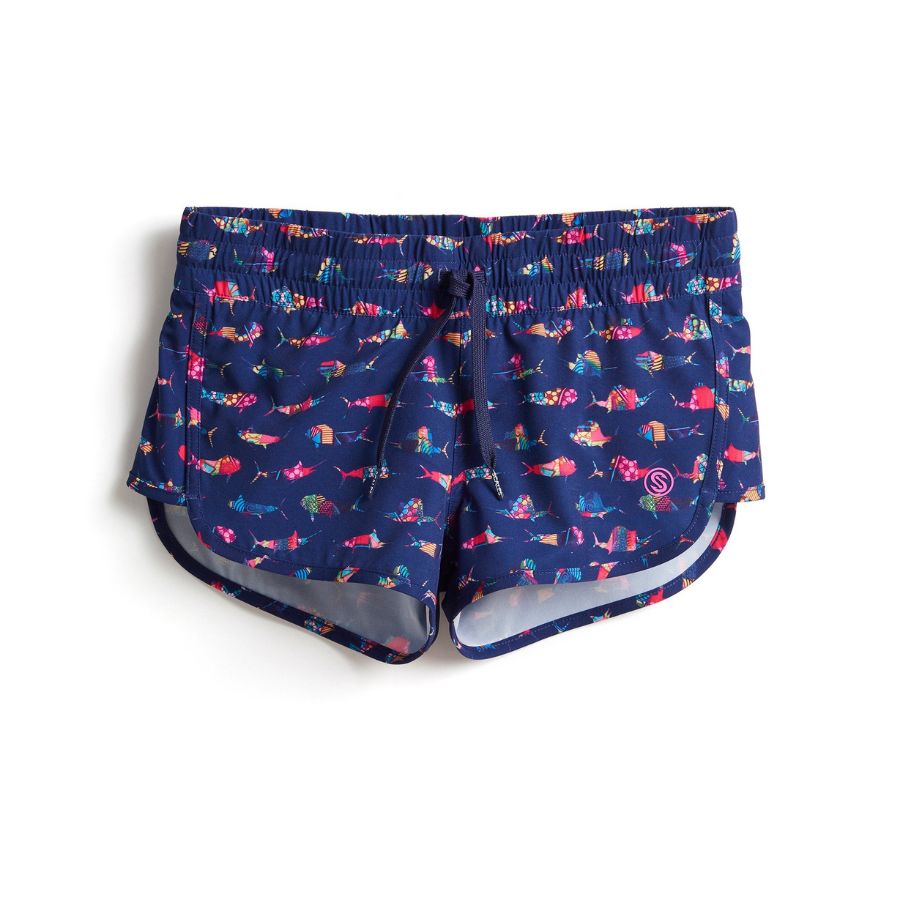 SCALES TRIPPY FISH WOMENS BOARDSHORTS
