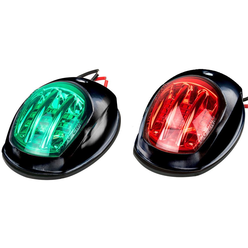 Sea-Dog Black LED Navigation Lights - Port and Starboard