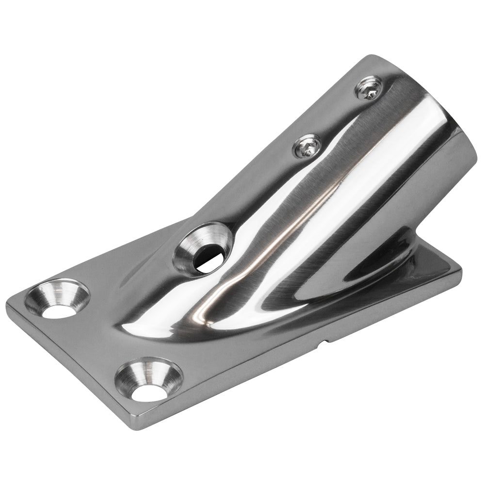 Sea-Dog Rail Base Fitting Rectangular Base 30 316 Stainless Steel - 7/8" OD