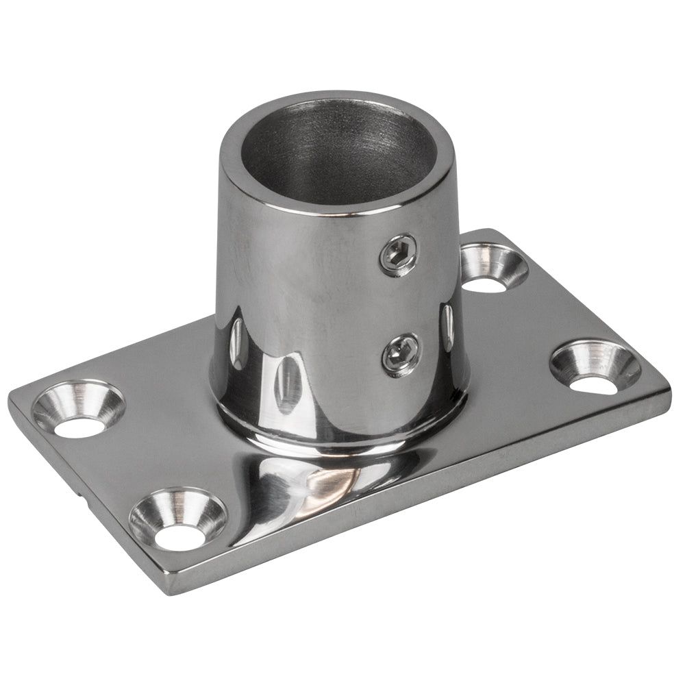 Sea-Dog Rail Base Fitting Rectangular Base 90 316 Stainless Steel - 1-11/16" x 3" - 7/8" OD