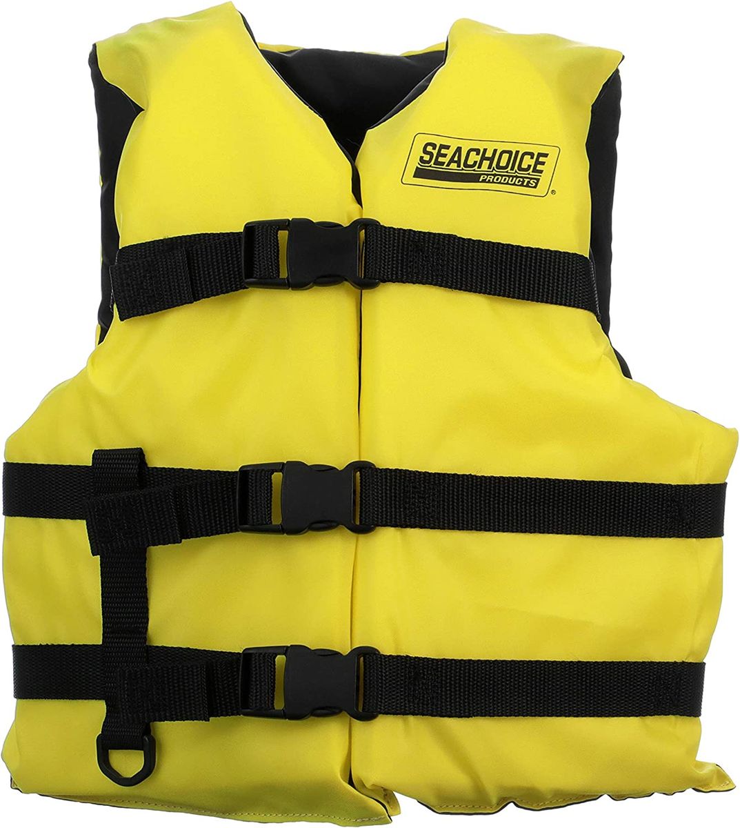 SEACHOICE Adjustable General Purpose Vest, Bright Yellow and Black