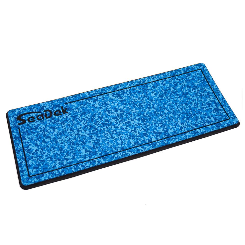 SeaDek 16 x 39" 20mm Dual Density Large Helm Pad w/SeaDek Logo - Brushed Texture - Aqua Camo/Black